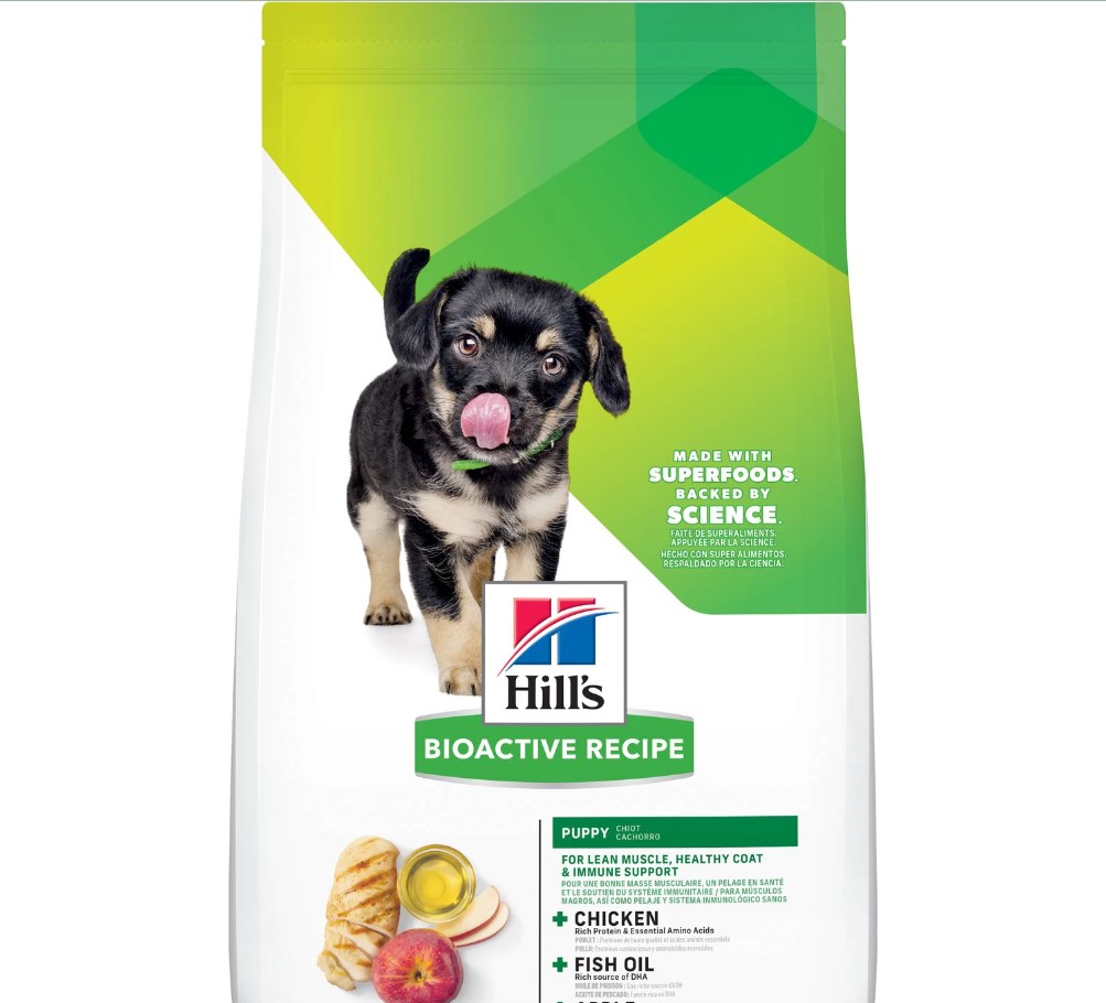 Hill's Bioactive Recipe Grow + Learn Chicken & Brown Rice Puppy Dry Food, 11 lbs.